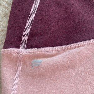 NEVER WORN FABLETICS Pink and Maroon Leggings